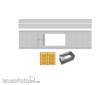 Modusteck H0890006.2 - 75,2mm Bahnsteig Set 6 Abgang+LS 292 x 31 x 75,2 mm