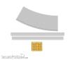 Modusteck H0890009.2 - 75,2mm Kurvenbahnsteig Set 1 R1 + LS 15° für C-Gleisradius