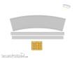 Modusteck H0890019.2 - 75,2mm Kurvenbahnsteig Set 9 R3 u. R5 15° für C-Gleisradius