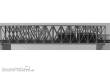 Modellbau Laffont H1131 - Fachwerk-Kastenbrücke 1-gleisig graphitgrau, Länge 537mm