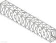 Modellbau Laffont H1131 - Fachwerk-Kastenbrücke 1-gleisig graphitgrau, Länge 537mm