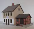 Modellbau Laffont H1301 - Bahnhof Waldangelloch / Rauenberg mit angebautem Güterschuppen