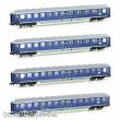 Hobbytrain H22200 - 4er Set Liegewagen DB/ TOUROPA, Ep.IIIb, Set 1