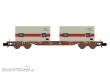 Hobbytrain H23201 - Containerwagen Sgjkkmms 699 DB, Ep.IV, DB/TFG