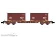 Hobbytrain H23202 - Containerwagen Sgjkkmms 699 DB, Ep.IV, DB/TFG