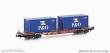 Hobbytrain H23203 - Containerwagen Sgjkkmms 699 DB, Ep.IV, P&O