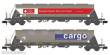 Hobbytrain H23479 - 2er Set Silowagen Taggnpps SBB Cargo, Ep.VI, gealtert