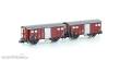Hobbytrain H24250 - 2er Set gedeckte Güterwagen K3 SBB, Ep.III