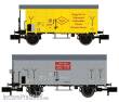 Hobbytrain H24255 - 2er Set gedeckte Güterwagen K2 + K3 SBB, EP.II