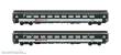 Hobbytrain H25502 - 2er Set Personenwagen Bpm, 2.Kl. (UIC Z1) SBB, Ep.V-VI