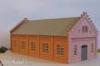 Modellbau Laffont H311 - Maschinenhalle mit Ziegelfassade dunkelorange