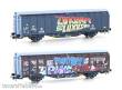 Hobbytrain H45104 - Schiebewandwagen Hbbillns SBB, Ep.VI, Graffiti-Serie (2)