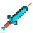 Hasbro HASG1437 - Minecraft NERF Diamantschwert mit Dart-Abschuss