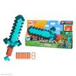 Hasbro HASG1437 - Minecraft NERF Diamantschwert mit Dart-Abschuss