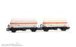 Electrotren HE6072 - RENFE, 2-tlg. Set 2-achs. Gaskesselwagen, weiße-orange Farbgebung „Butano S.A.“, Ep. IV
