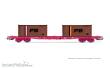Jouef HJ6278 - SNCF, 4-achs. Containerwagen S70, mit 2 x 20´-Containern „FB“, Ep. IV