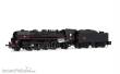 Arnold HN2546 - SNCF, Schlepptender-Dampflokomotive 141R 568 mit Speichen- und Boxpok-Rädern und genietetem Kohletender, schwarze Farbgebung mit roten Zierlinien, Ep. III