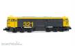 Arnold HN2632S - RENFE, Diesellokomotive 321-025, mit Schneepflug, gelb-graue Farbgebung mit gelben Nummern, Ep. V, mit DCC-Sounddecoder