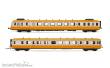 Arnold HN2636S - SNCF, Dieseltriebwagen RGP2, Trieb- und Beiwagen in modernisierter Ausführung, orange-silberne Farbgebung, Ep. IV, mit DCC-Sounddecoder