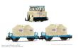 Arnold HN2662D - Sodawerk Stassfurt, Set ASF (Akkuschleppfahrzeug) und zwei Silowagen Ucs, mit Multiprotokoll-Digitaldecoder