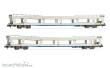 Arnold HN4351 - RENFE,2er-Set Autotransportwg. DDMA, weiß, Epoche V