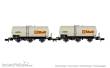Arnold HN6609 - SNCF, 2-tlg. Set 3-achs. Kesselwagen Uh, „Shell, Ep. IV