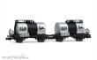 Arnold HN6700 - FS, 2-tlg. Set 2-achs. Kesselwagen „Agip“ in silberner Farbgebung, Ep. III-IV