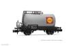 Arnold HN6701 - FS, 2-tlg. Set 2-achs. Kesselwagen „Shell“ in silberner Farbgebung, Ep. III-IV