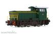 Rivarossi HR2931S - FS, Diesel-Rangierlokomotive Rh. 245, ohne seitliche Griffstangen, in grüner Lackierung mit gelbem Streifen, Ep. IV, mit DCC-Sounddecoder