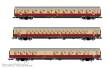 Rivarossi HR4373 - DB, 3-tlg. Set Reisezugwagen „TEE Bavaria in rot/beiger Lackierung, bestehend aus 1 x Apmz, 1 x Avmz, 1 x ARDm, Ep. IV