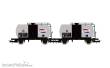 Rivarossi HR6565 - FS, 2-tlg. Set 2-achs. Kesselwagen „Total“, Ep. III