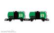 Rivarossi HR6567 - FS, 2-tlg. Set 2-achs. Kesselwagen „BP“, Ep. IV