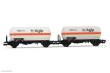 Rivarossi HR6620 - FS, 2-tlg. Set 2-achs. Gaskesselwagen, „Agipgas”, Ep. IV