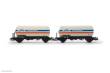 Rivarossi HR6643 - DB, 2-tlg. Set 2-achs. Gaskesselwagen der Bauart Zgs, „Linde“