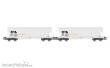 Rivarossi HR6675 - ATIR-RAIL, 2-tlg. Set 4-achs. Getreidesilowagen, graue Farbgebung, Ep. VI