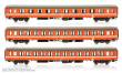 Jägerndorfer Collection JC90501 - 3er Set UIC-X Personenwagen ÖBB, Ep.IV, orange