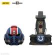 Joy Toy JT01697 - Warhammer 40,000: Space Marine 2 Replik Ultramarines Lieutenant Titus Helm mit Display-Stand 44 cm