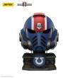 Joy Toy JT01697 - Warhammer 40,000: Space Marine 2 Replik Ultramarines Lieutenant Titus Helm mit Display-Stand 44 cm
