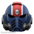 Joy Toy JT01741 - Warhammer 40,000: Space Marine 2 Replik Ultramarines Lieutenant Titus Helm 30 cm