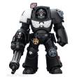 Joy Toy JT03264 - Warhammer 40,000 Actionfigur Raven Guard Terminator 3 with Power Fist and Assault Cannon 14 cm