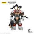 Joy Toy JT03486 - Warhammer 40,000 Actionfigur White Scars Legion Praetor in Cataphractii Terminator Armour with Cyber Hawk Chogorian sword and combi-melta 14 cm