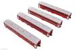 Kato K10-1414 - 4er Set Personenwagen EW I RhB, Ep.V-VI, Set B