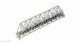 Kato K20-433 - Kastenbrücke gerade 248mm Silber