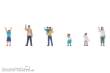 Kato K24-251A - Winkende Figuren Set A (6 Stk.)