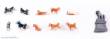 Kato K24-711 - Set Shiba Hunde, 11-tlg.