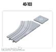 Kato K40-103 - UNITRAM Gebogenes Gleis R180-45, links