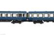 Liliput L163218 - Dieseltriebwagen, 2-teilig,Baureihe 628.0 der DB AG,ozeanblau / beige mit Pufferbohlen