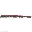 Liliput L260198 - 2-tlg. Set, 6-achs. Schwerlastwg., DB AG, Samms-u 454, braun/schwarz, Ep.V