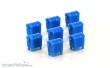 Minis LC46002 - 8er Set Mülltonnen, groß, blau
