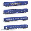 L.S. Models LS97002N - 4er Set Nachtzugwagen CNL, Ep.V, CNL 212/213, Set I - Lemke
